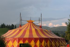 A stretch tent