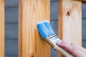 painting wooden deck